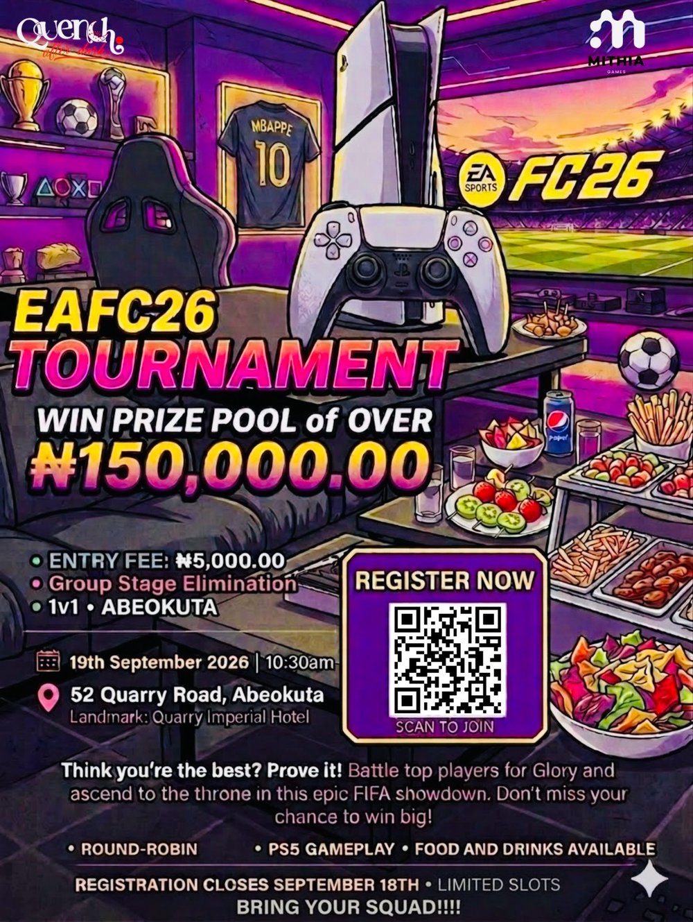 Mithia Esports Cup — September edition flyer