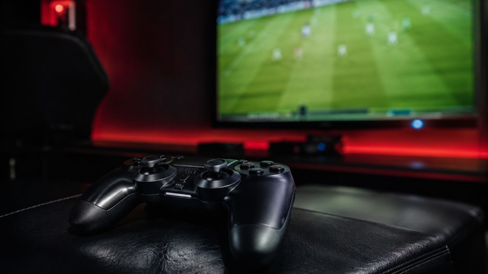 A console gaming station